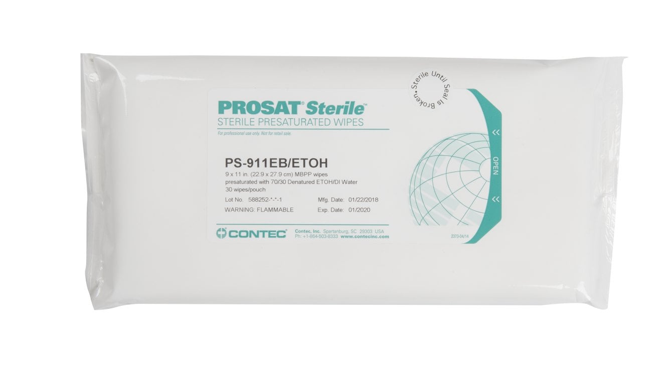 PROSAT® Sterile™ Meltblown Polypropylene Wipes (PS-911EB/ETOH)